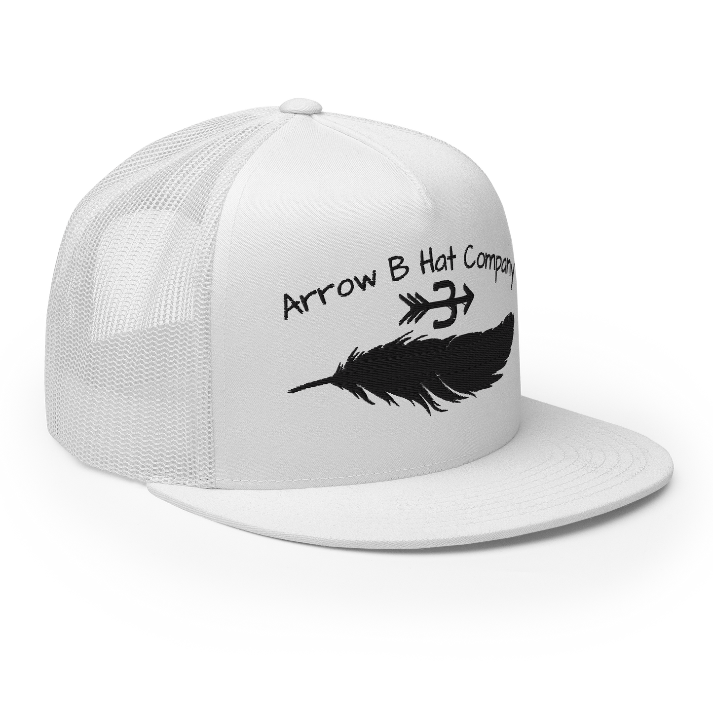 Arrow B Feather Mesh Hat